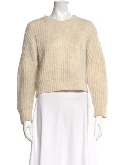 Pre-owned Sandro Crew Neck Sweater In Neutral