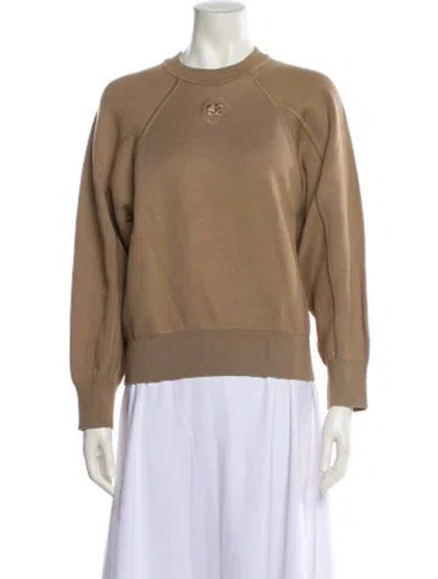 Pre-owned Sandro Crew Neck Sweater In Neutral