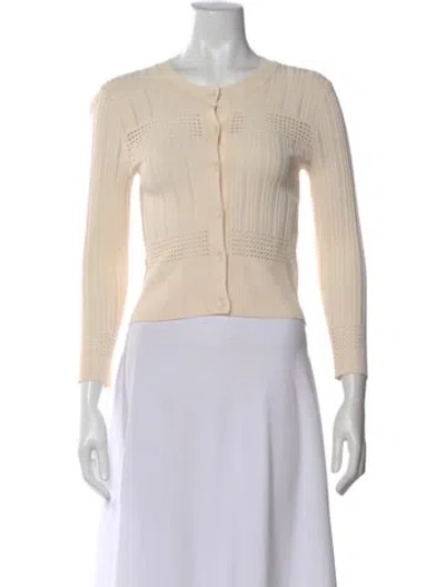 Pre-owned Sandro Crew Neck Sweater In Neutral