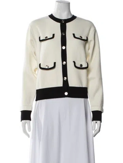 Pre-owned Sandro Crew Neck Sweater In Neutral