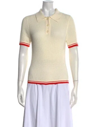 Pre-owned Sandro Crew Neck Sweater In Neutral