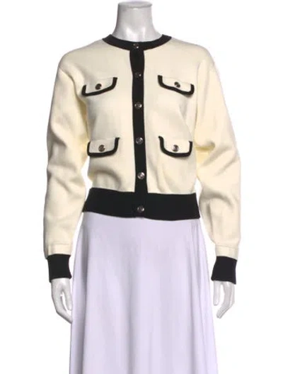 Pre-owned Sandro Crew Neck Sweater In Neutrals