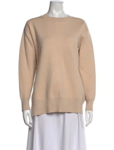 Pre-owned Sandro Crew Neck Sweater In Neutrals