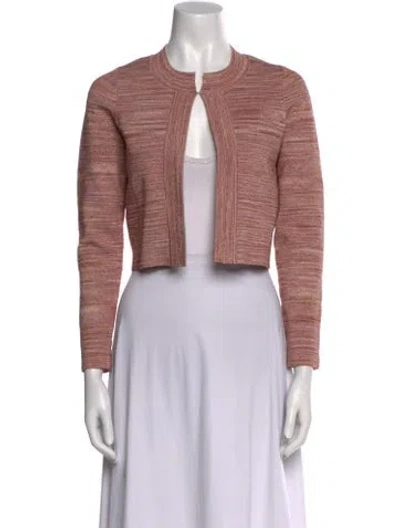Pre-owned Sandro Crew Neck Sweater In Pink