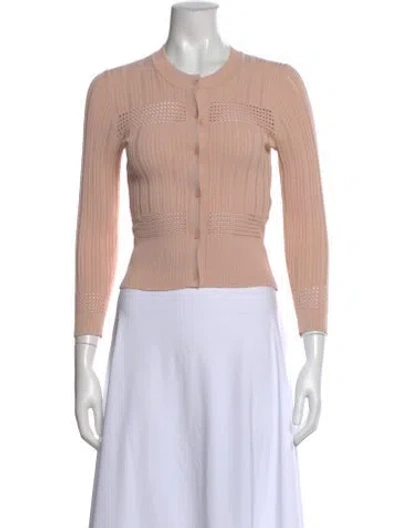 Pre-owned Sandro Crew Neck Sweater In Pink