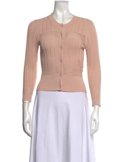 Pre-owned Sandro Crew Neck Sweater In Pink