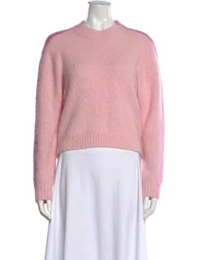 Pre-owned Sandro Crew Neck Sweater In Pink