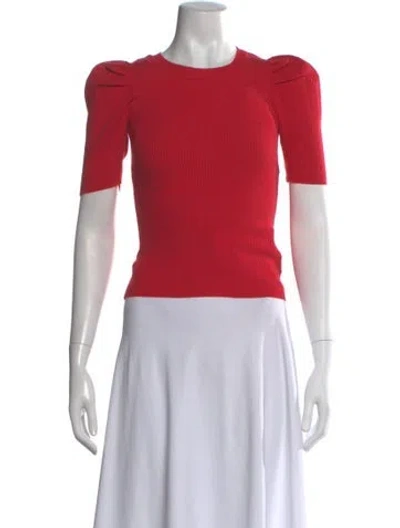 Pre-owned Sandro Crew Neck Sweater In Red