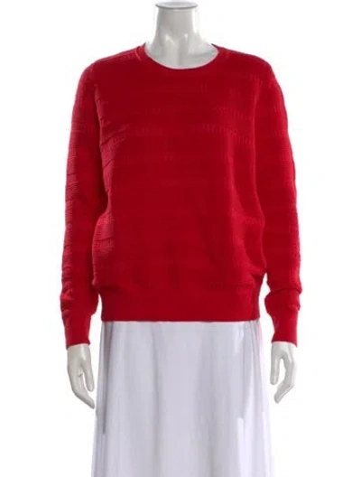 Pre-owned Sandro Crew Neck Sweater In Red