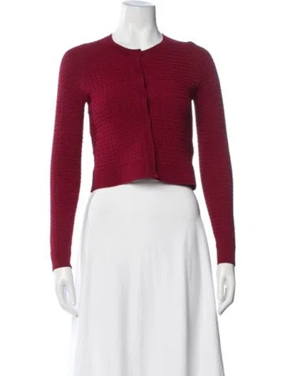 Pre-owned Sandro Crew Neck Sweater In Red