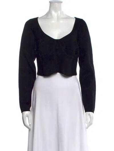 Pre-owned Sandro Crew Neck Sweater W/ Tags In Black