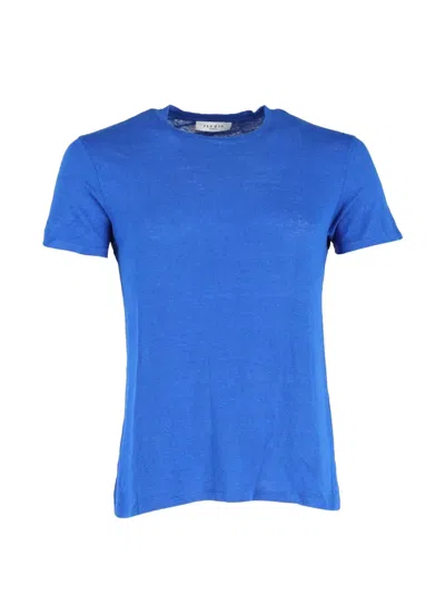 Pre-owned Sandro Crew-neck T-shirt In Blue