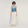 Sandro Crinkled Balloon Pants In White