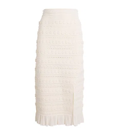 SANDRO CROCHET MIDI SKIRT