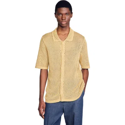 SANDRO SANDRO CROCHET SHIRT