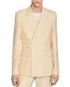 SANDRO CROISE DOUBLE BREASTED SUIT JACKET