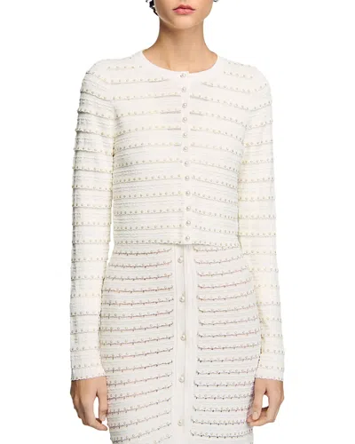 SANDRO CROPPED CARDIGAN