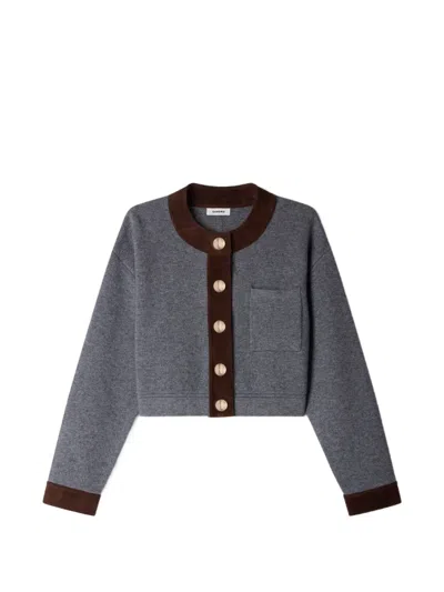Sandro Cropped Cardigan In Multi