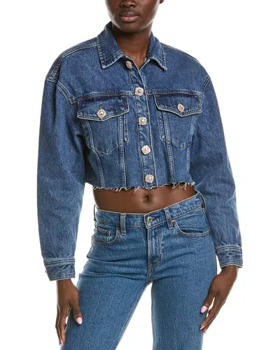 SANDRO CROPPED DENIM JACKET