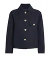 Sandro Cropped Jacket In Blue