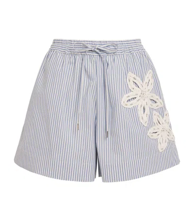 Sandro Crystal-detail Flower Shorts
