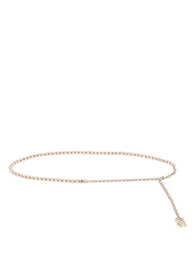 Sandro Crystal-embellished Belt In Gold