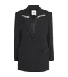 Sandro Crystal-embellished Blazer In Black