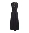 Sandro Crystal-embellished Midi Dress In Blue