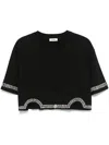 Sandro Crystal-embellished T-shirt In Black