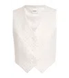 Sandro Crystal-embellished Waistcoat In White