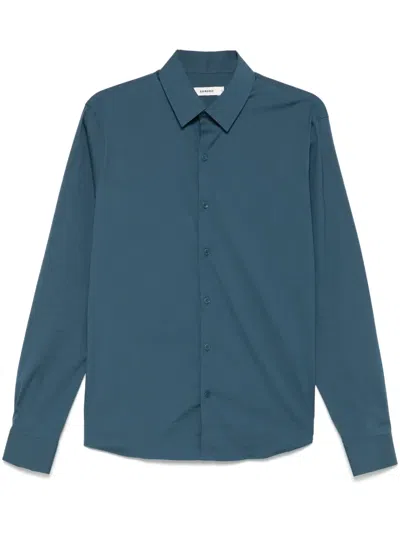 Sandro Cutaway-collar Shirt In Blue