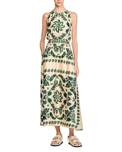 SANDRO CUTOUT MAXI DRESS