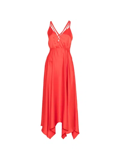 SANDRO ASYMMETRIC MAXI DRESS