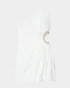 Sandro Dalida Asymmetric Embellished Cutout Mini Dress