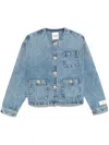 Sandro Dallas Jacket In Blue