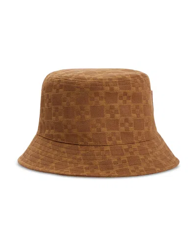 Sandro Denim Bucket Hat In Brown