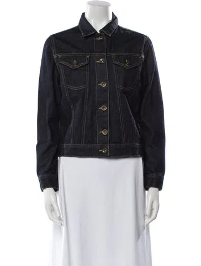 Pre-owned Sandro Denim Jacket In Black