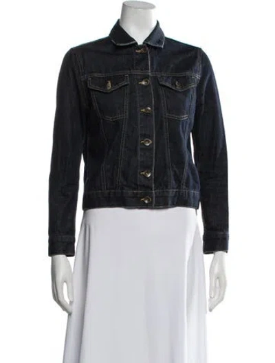 Pre-owned Sandro Denim Jacket In Black/blue