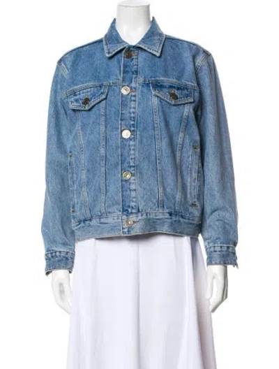 Pre-owned Sandro Denim Jacket In Blue