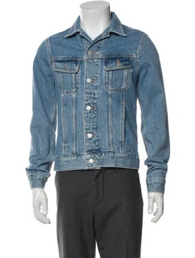 Pre-owned Sandro Denim Jacket In Blue