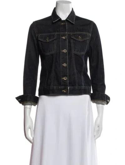 Pre-owned Sandro Denim Jacket In Blue