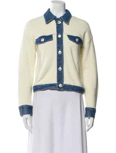 Pre-owned Sandro Denim Jacket In Blue