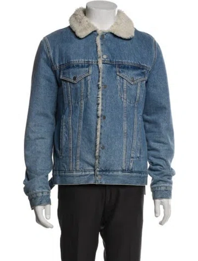 Pre-owned Sandro Denim Jacket In Blue