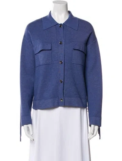 Pre-owned Sandro Denim Jacket In Blue