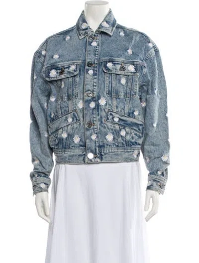 Pre-owned Sandro Denim Jacket In Blue