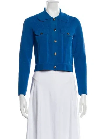 Pre-owned Sandro Denim Jacket In Blue