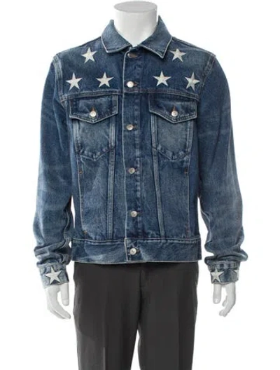Pre-owned Sandro Denim Jacket In Blue