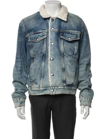 Pre-owned Sandro Denim Jacket In Blue
