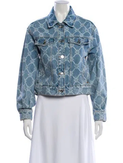 Pre-owned Sandro Denim Jacket In Blue