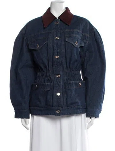 Pre-owned Sandro Denim Jacket In Blue